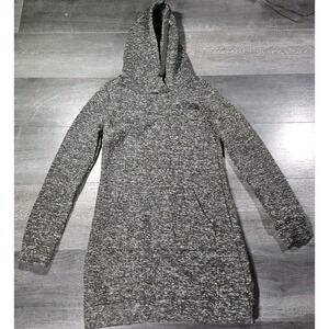 Fabletics Yukon Sweater Dress Women S Gray Fleece Lined Hooded Breathable Cozy